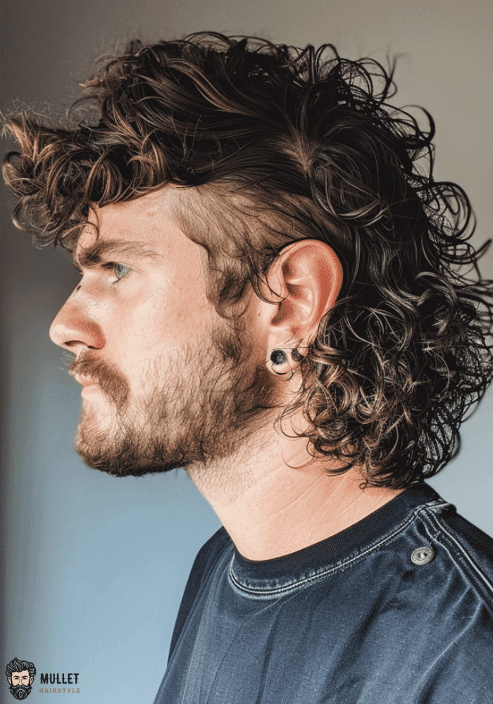 classic curly mullet