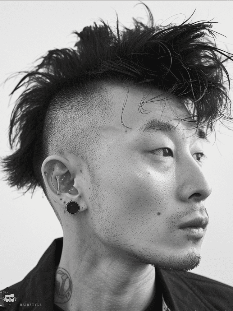 Asian Mullet High Fade