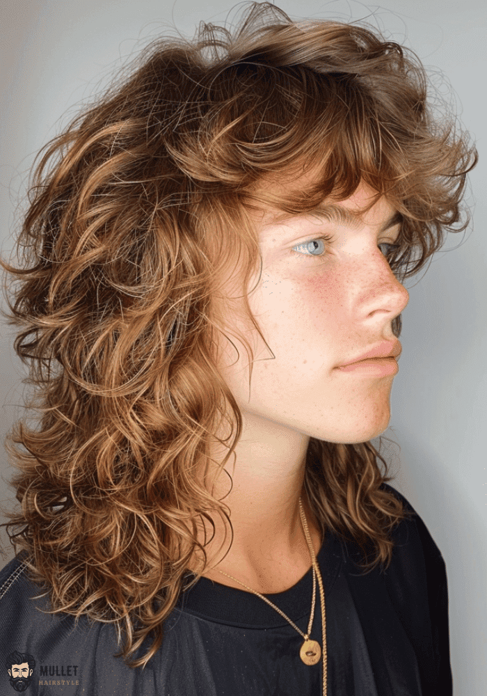 layered curly mullet