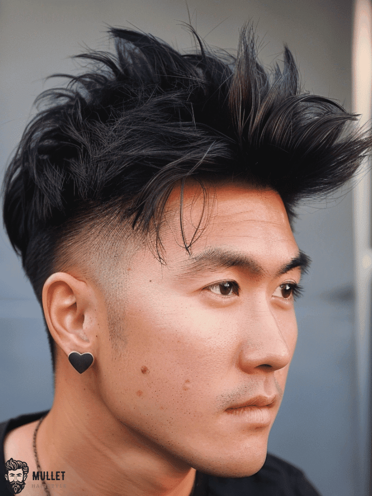 Low Fade Mullet Asian