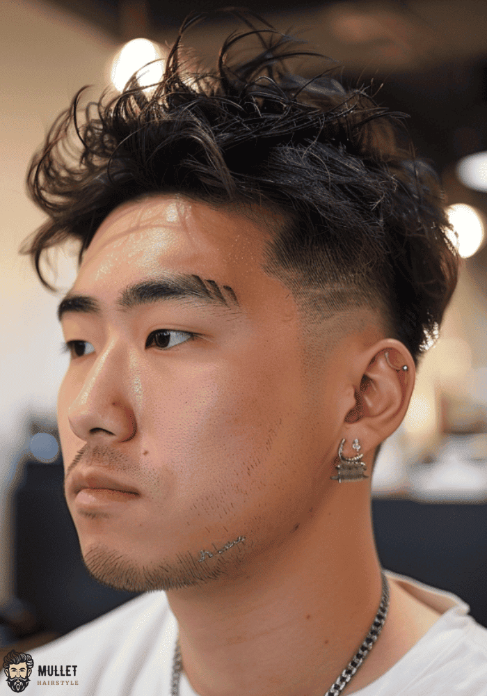 Korean mullet fade haircut