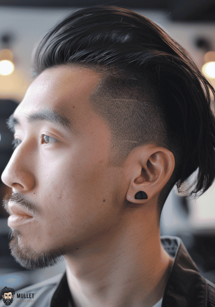 undercut Korean mullet haircut