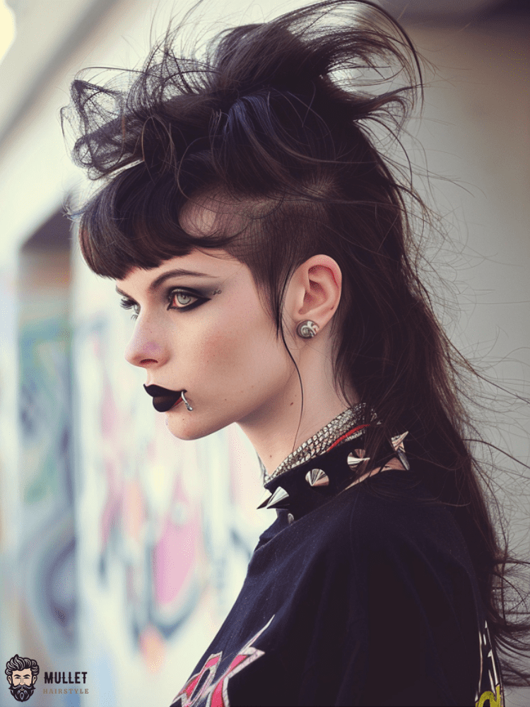 Modern punk mullet