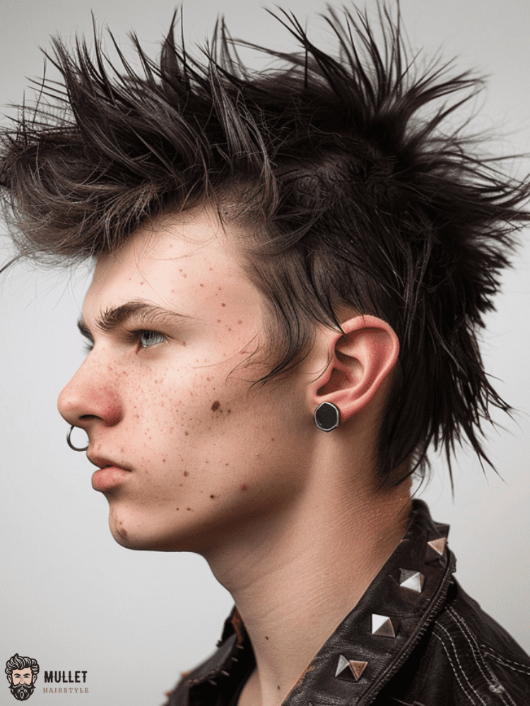 Short punk mullet